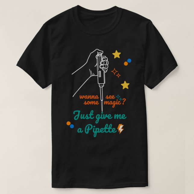 T-shirt Micro-pipette magique 2 (Design devant)