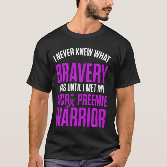 T-shirt Micro Preemie Nicu Connait Naissance prématurée (Devant)
