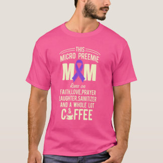 T-shirt Micro Preemie Nicu Mommy Café Naissance prématurée