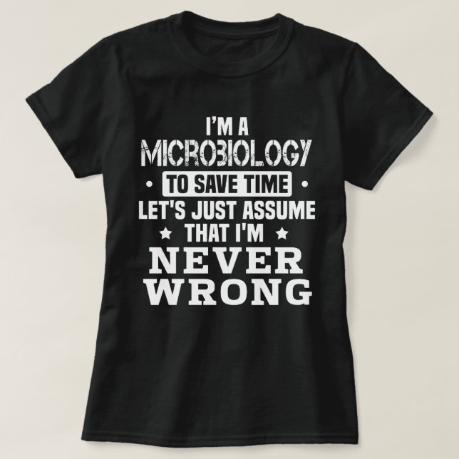 T-shirt Microbiologie (Design devant)