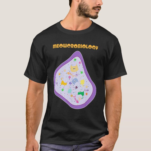 T-shirt Microbiologie Propriétaire de chat Science Futur s (Devant)