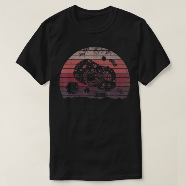 T-shirt Microbiologie rétro Geek Science Cellules Nerd Bio (Design devant)