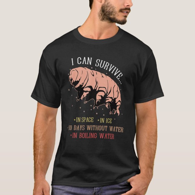 T-shirt Microbiologie Tardigrade Science  Biologiste (Devant)