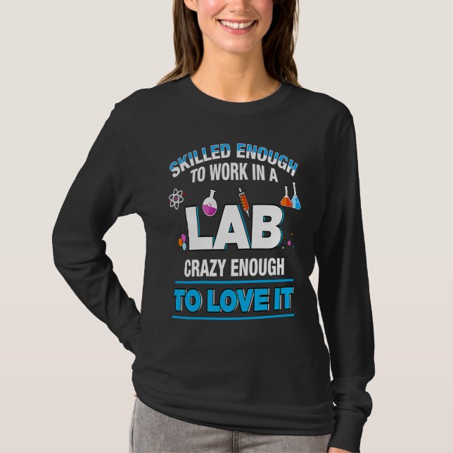 T-shirt Microbiologiste Biochimiste Pharmaceut Travail Lab (Devant)
