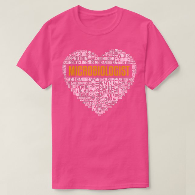 T-shirt Microbiologiste Coeur d'amour (Design devant)