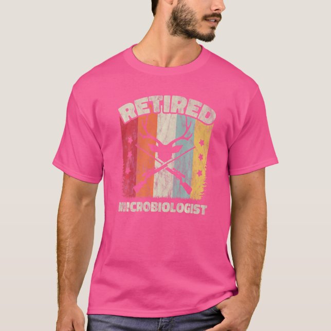 T-shirt Microbiologiste retraité (Devant)