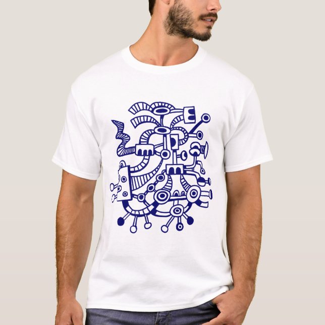 T-shirt Microcosme Macrocosme 02 - Bleu Nuit Profond (Devant)