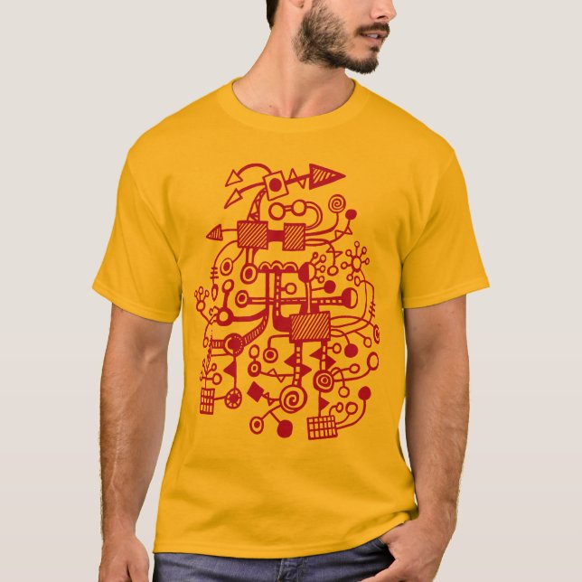 T-shirt Microcosme Macrocosme - Violet (Devant)