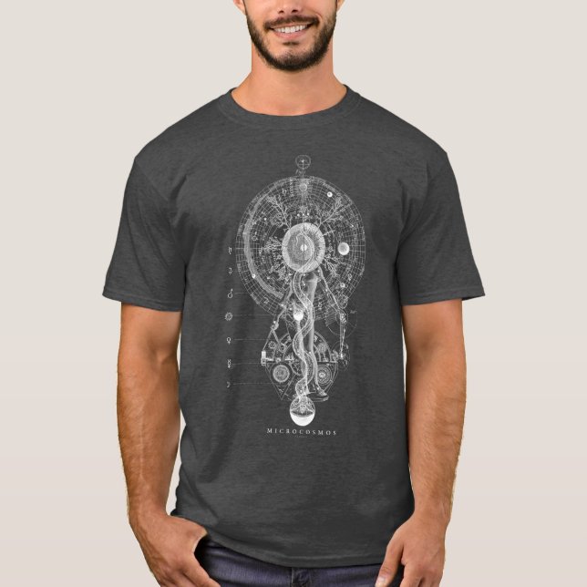 T-shirt MICROCOSMOS GODHEAD  Occult Sacred Geometry (Devant)