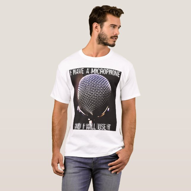 T-shirt Microphone (Devant entier)