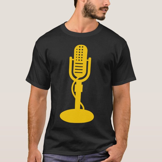 T-shirt Microphone - Ambre (Devant)