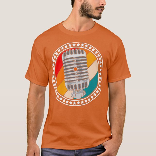 T-shirt Microphone Broadcasting Video Producer (Devant)