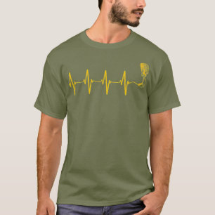 T-shirt Microphone Chanteur de Heartbeat Radio Choir Chant