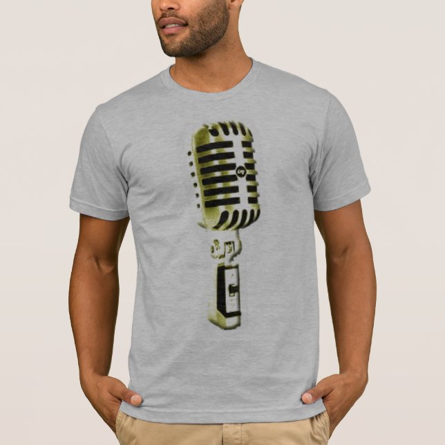 T-shirt Microphone d'or (Devant)