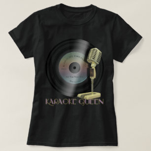 T-shirt Microphone drôle de la Reine de karaoke
