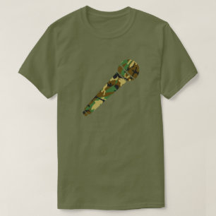 T-shirt Microphone Motif de Woodland