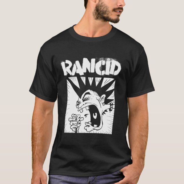 T-shirt Microphone Rancid Official Merchandise (Devant)