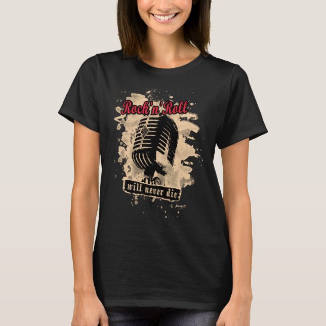 T-shirt Microphone rock (Devant)