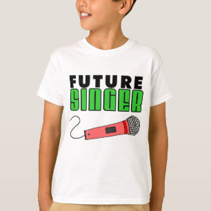 T-shirt Microphone rose Futur Chanteur