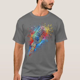 T-shirt Microphone sauvage