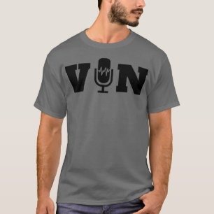 T-shirt Microphone Vin Scully 12