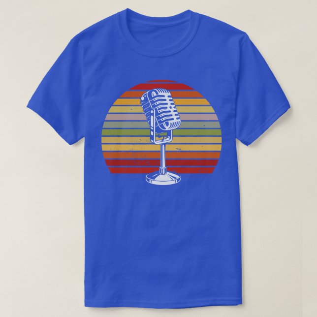 T-shirt Microphone vintage (Design devant)