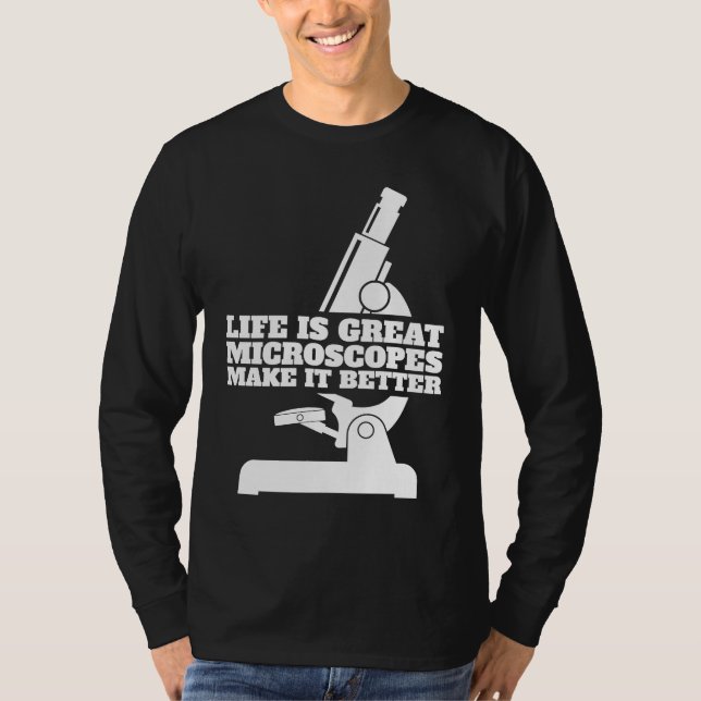 T-shirt Microscope de biologie Étudiant Scientifique Ensei (Devant)