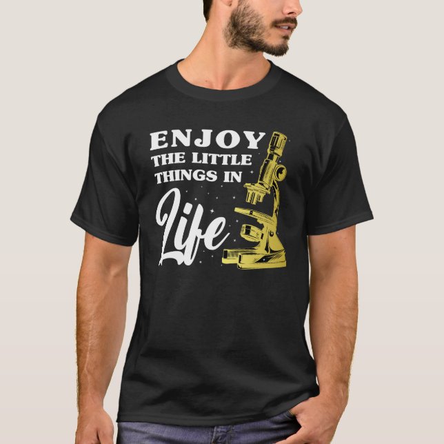 T-shirt Microscope drôle, Microbiologistes Biologie Nerd (Devant)