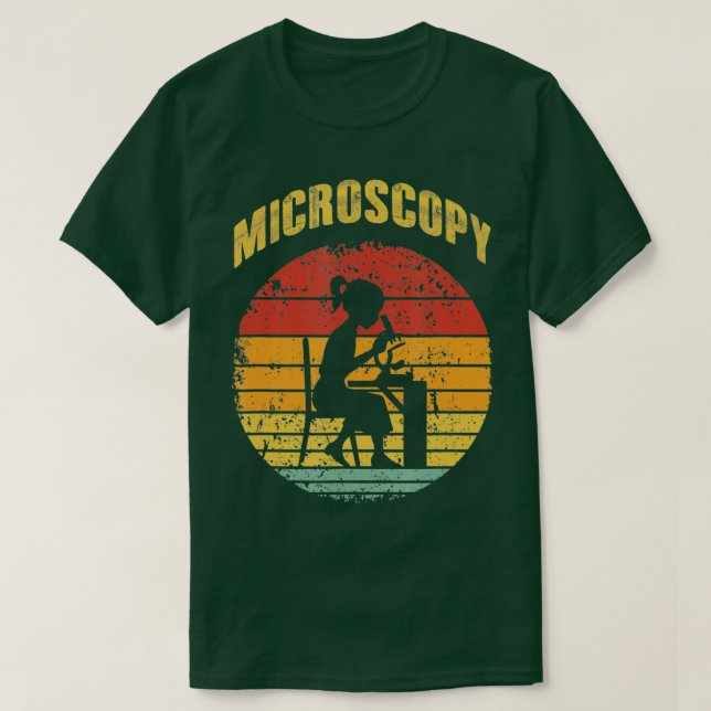 T-shirt Microscopie Microscope Science Microbiologie Desig (Design devant)