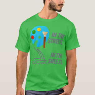 T-shirt Microsoft Peindre Dans Les Feuilles Mi-Chemin Dans