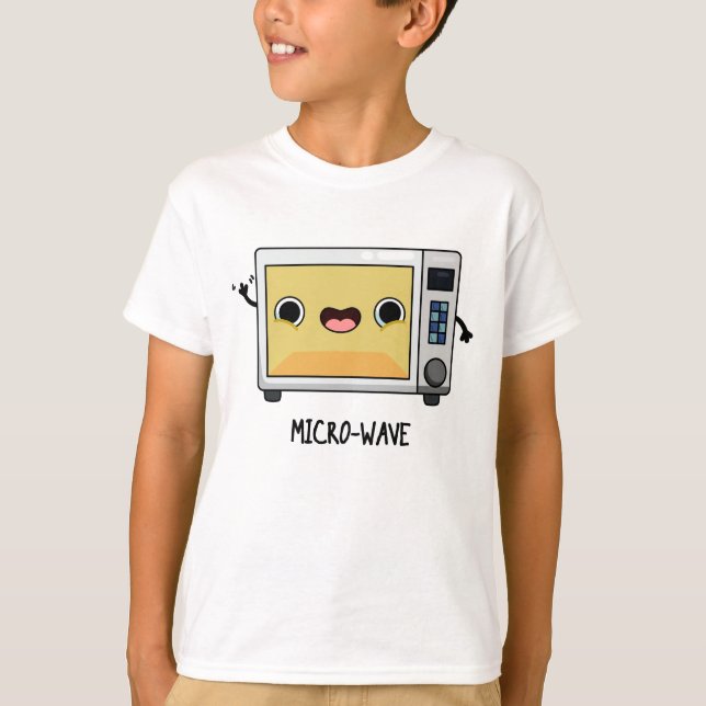 T-shirt Microwave Funny Pun (Devant)