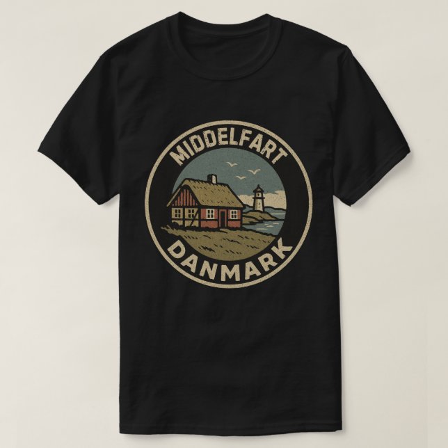 T-shirt Middelfart, Danemark Danmark (Design devant)