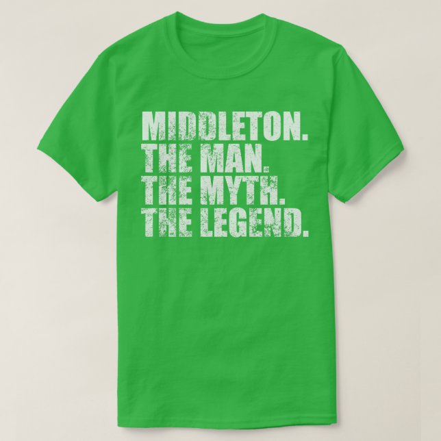 T-shirt Middleton Nom de famille Middleton Nom de famille  (Design devant)