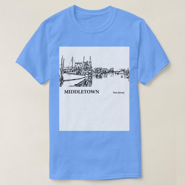 T-shirt Middletown New Jersey 3 (Design devant)