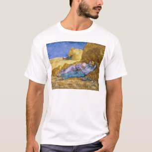 T-shirt Midi de Vincent van Gogh , la sièste, après