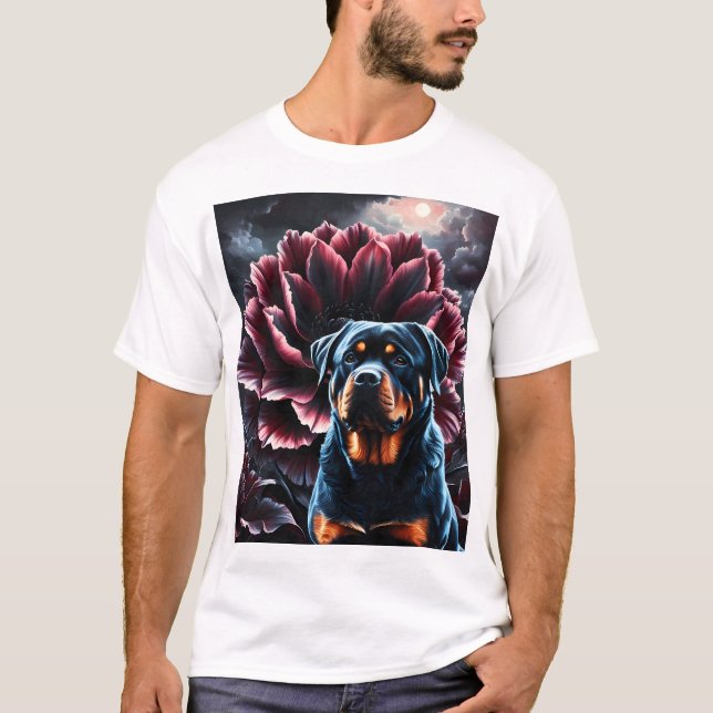 T-shirt Midnight Bloom Guardian – Eternal Bloom Companions (Devant)