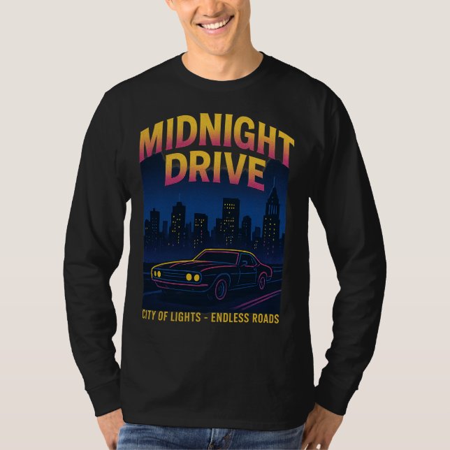 T-shirt Midnight Drive (Devant)