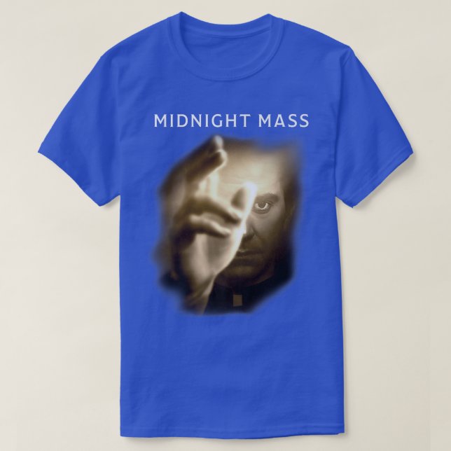 T-shirt Midnight Mass Father Big Face104 (Design devant)