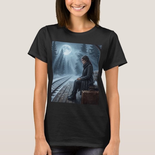 T-shirt Midnight Solitude Shirt–Dark Dream Aesthetic tee (Devant)