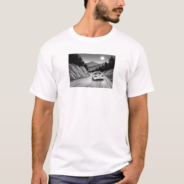 T-shirt Midnight Touge Run : Édition Manga S2K (Devant)