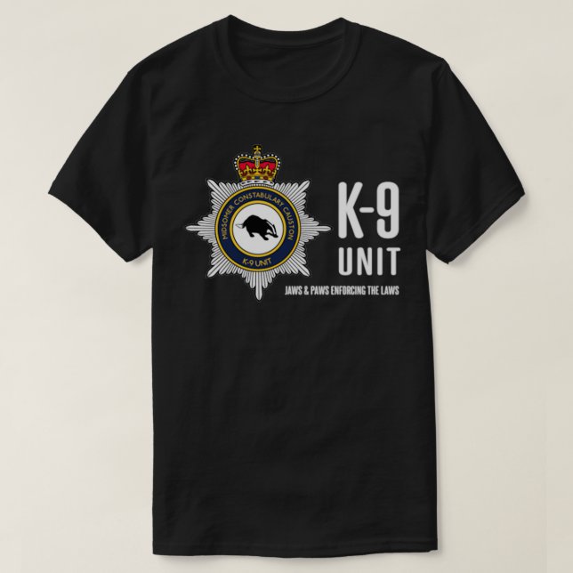 T-SHIRT MIDSOMER CONSTABULARY K9 UNIT (Design devant)