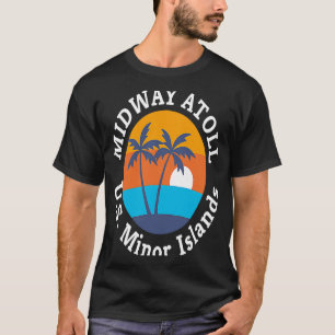 T-shirt Midway Atoll Beach U S Mineure Islands Summer Vaca