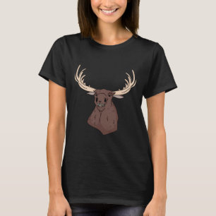 T-shirt Midwest Magic Cleaning Stupid Moose Visage drôle H