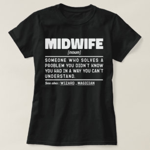 T-shirt Midwoman Noun Funny Delivery Nurse Slogan Cool Mam