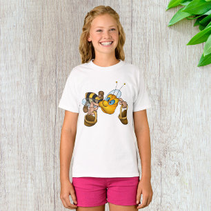 T-shirt Miel abeille avec paniers Amusants Animation Bee