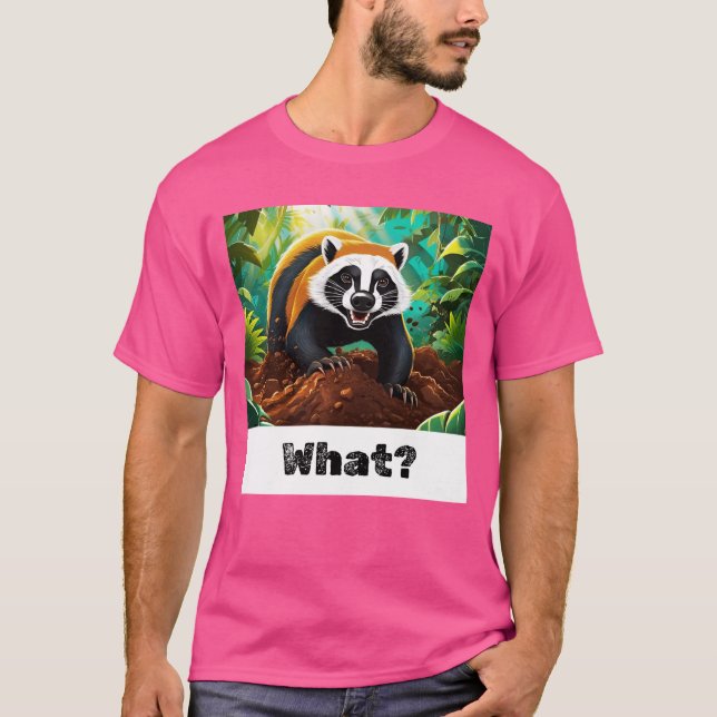 T-shirt Miel blaireau - quoi ? (Devant)