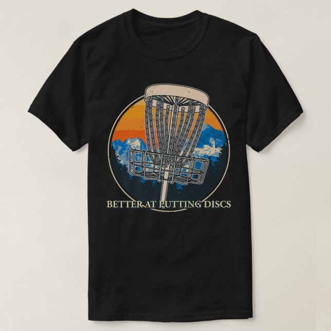 T-shirt Mieux À Putter Disques Amis Disque Golf Buddy Go (Design devant)