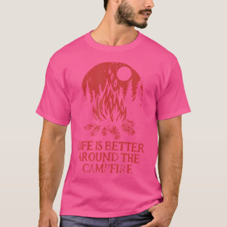 T-shirt Mieux Autour Du Camping Camping Été Tropical