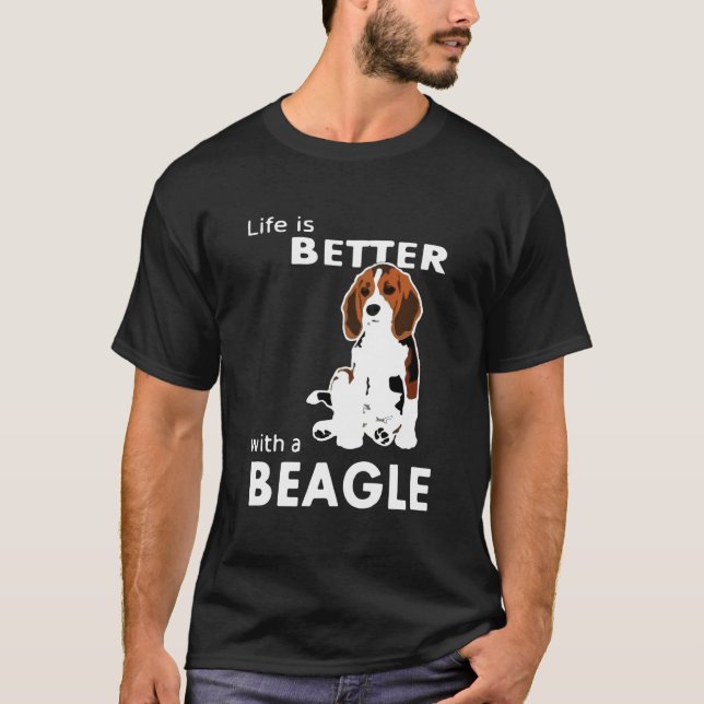 T-shirt Mieux Avec Un Beagle Pour Beagle (Devant)