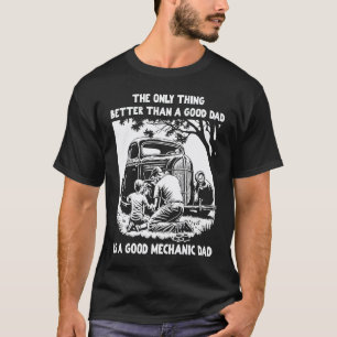 T-shirt Mieux qu'un bon papa est un papa bon mécanicien